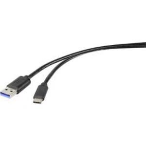 USB 3.0 kabel Renkforce RF-4535906, 1.80 m, černá