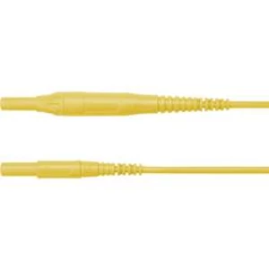 Schützinger MSFK B441 / 1 / 100 / GE měřicí kabel [zástrčka 4 mm - zástrčka 4 mm] žlutá
