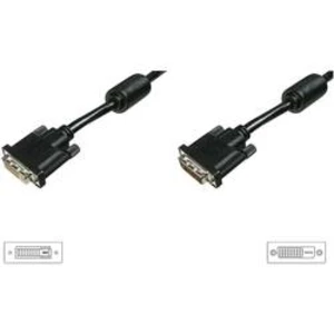 Kabel DVI vidlice ⇔ zásuvka, 24+1 pin, 4,5 m, černý