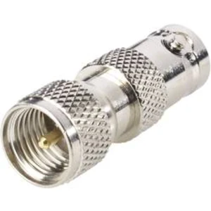 Mini UHF zástrčka ⇔ BNC zásuvka BKL 407011, 50 Ω, adaptér rovný