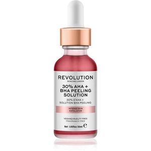 Revolution Skincare AHA + BHA 30% Peeling Solution intenzivní chemický peeling pro rozjasnění pleti 30 ml