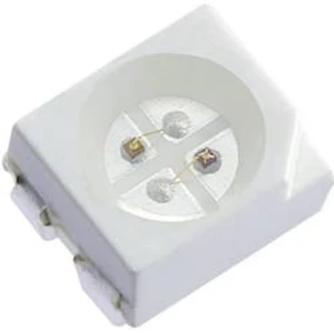 SMD LED Kingbright, KAA-3528RGBS-11, 20 mA, 2 V, 120 °, 220 mcd, červená/zelená/modrá