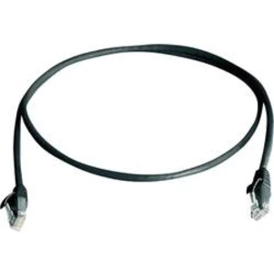 Síťový kabel RJ45 Telegärtner L00000E0001, CAT 5e, U/UTP, 1.00 m, černá