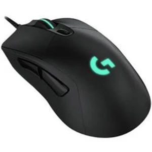 Optická Wi-Fi myš Logitech Gaming G403 Hero 910-005632, s podsvícením, úprava hmotnosti, černá