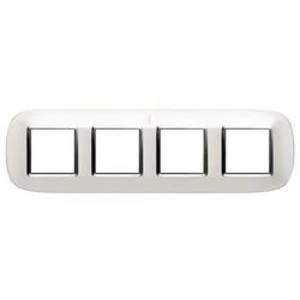 Legrand rám Axolute stříbrná HB4802M4SAN