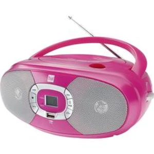 CD-rádio Dual P 390, CD, USB, růžová