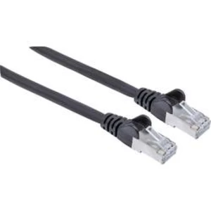 Síťový kabel RJ45 Intellinet 736855, CAT 6A, S/FTP, 10.00 m, černá