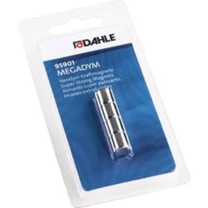 Dahle 95901, 76-95901-14027 magnet, (Ø x v) 10 mm x 10 mm, cylindr , stříbrná, 4 ks