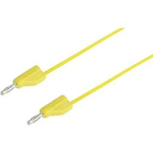 VOLTCRAFT MSB-300 měřicí kabel [lamelová zástrčka 4 mm - lamelová zástrčka 4 mm] žlutá, 2.00 m