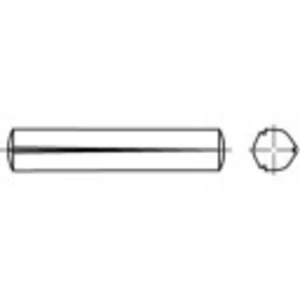 Kolíky kužeľové ryhované TOOLCRAFT DIN 1471 (Ø xd) 4 mm x 6 mm 100 ks