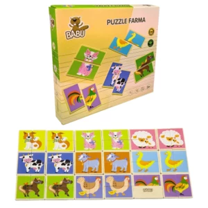 BABU - Puzzle- Pexeso zvířátka z farmy