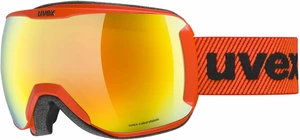 UVEX Downhill 2100 CV Fierce Red/Mirror Orange/CV Green Masques de ski