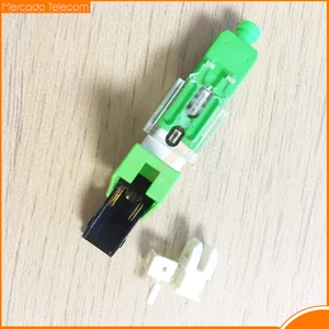 Free shipping ESC250D Field Mountable Optical Fiber Quick Connector FTTH SC APC SingleMode Fast Connector Loss ≤ 0.3dB