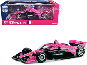 Dallara IndyCar 60 Simon Pagenaud "AutoNation - SiriusXM" Meyer Shank Racing (Road Course Configuration) "NTT IndyCar Series" (2023) 1/18 Diecast Mod