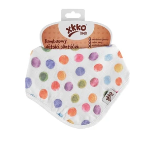 XKKO BMB Digi - Watercolour Polka Dots, Bambusová šatka