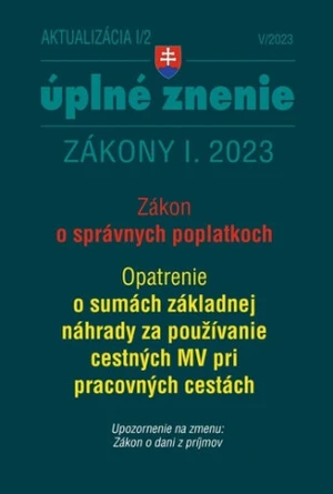 Aktualizácia I/2 2023 – daňové a účtovné zákony