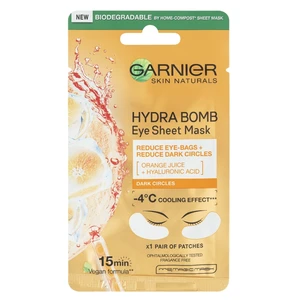 GARNIER Skin Naturals Hydra Bomb Textilní oční maska Pomeranč 6 g