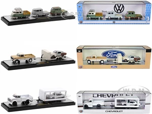 Auto Haulers Set of 3 Trucks Release 65 Limited Edition to 9000 pieces Worldwide 1/64 Diecast Models by M2 Machines