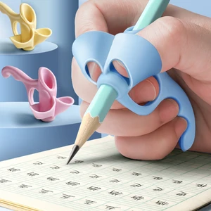 3pc 5 Fingers Silicone Pencil Pen Holder Children Writing Learning Tool Stationery Aid Grip Posture Correction Device
