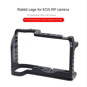 DSLR Camera Cage Frame Box With 1/4 Thread Holes For Canon EOS RP Feature For Magic Arm Microphone Fill Light Attachment
