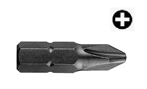 Bity křížové Phillips, různé velikosti, úchyt 1/4", délka 25 mm - JONNESWAY Velikost: PH4