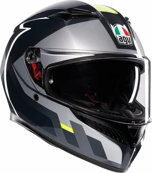 AGV K3 Shade Grey/Yellow Fluo L Helm
