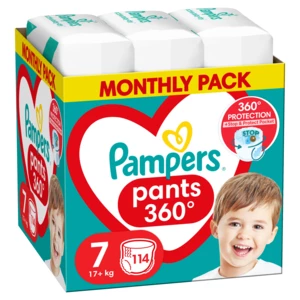 Pampers Pants vel.7 Plenkové Kalhotky 114 ks