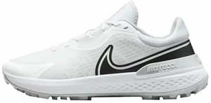 Nike Infinity Pro 2 Mens Golf Shoes White/Pure Platinum/Wolf Grey/Black 45,5 Calzado de golf para hombres