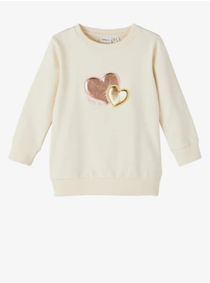 Cream Girly Sweatshirt name it Blair - Girls