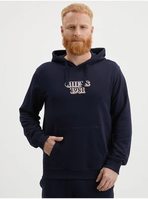 Dark blue Mens Hoodie Guess - Men