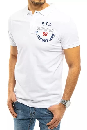 Men's White Dstreet Polo Shirt