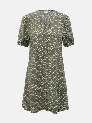 Green Patterned Dress with Buttons JDY Staar - Women