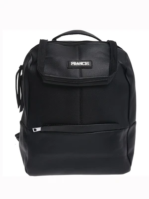 Black women's backpack with shoulder strap