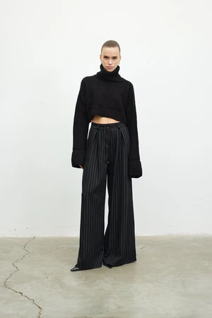 VATKALI Lace-Up Wide Leg Trousers