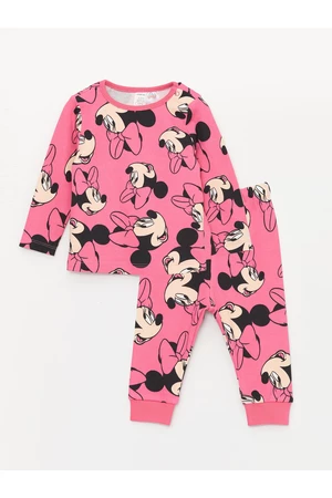 LC Waikiki Crew Neck Long Sleeve Baby Girl Pajamas Set