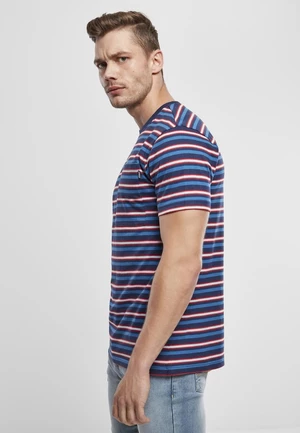 Fast Stripe Pocket T-Shirt Dark Blue/Urban Red