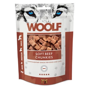 WOOLF Beef chunkies pochoutka pro psy a kočky 100 g