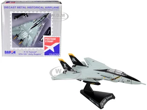 Grumman F-14 Tomcat Fighter Aircraft VFA-103 "Jolly Rogers" United States Navy 1/160 Diecast Model Airplane by Postage Stamp