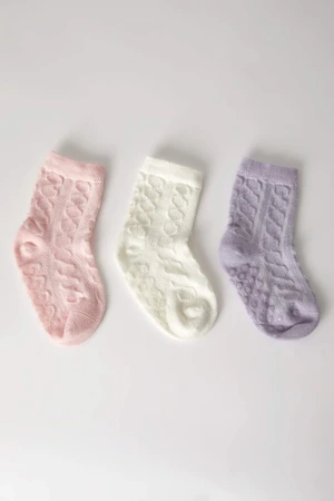 DEFACTO BabyGirl 3 piece Long sock