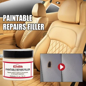 60ml Car Care Leather Skin Refurbish Repair Tool Auto Seat Sofa Coats Holes Scratch Cracks Restoration Cream Repair Paste