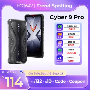 HOTWAV Cyber 9 Pro Rugged Smartphones P60 Octa Core 6.3" 8GB + 128GB 7500mAh NFC Mobile Phone 48MP Rear Camera Cellphones