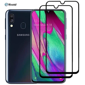 2Pcs Full Cover Glass for Samsung Galaxy A40 A50 A70 A30 A20 A10 Screen Protector For Samsung A11 A21 A21s A31 A41 A51 A71 Glass