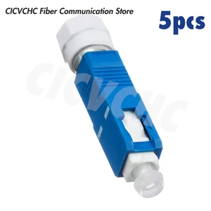 5pcs SC/UPC(Male)-FC/UPC(Female) Single mode Fiber Optic Adapter-Hybrid Mating Adapter