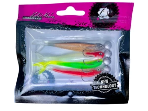 LK Baits Predátor Kompletní Set Smáček v dipu 7 cm, 4ks