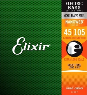 Elixir 14087 Bass Nanoweb Cuerdas de bajo