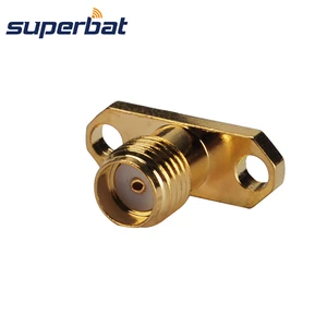 Superbat SMA 2 hole Panel Mount Flange Female with Solder Post Terminal RF Coaxial Connector