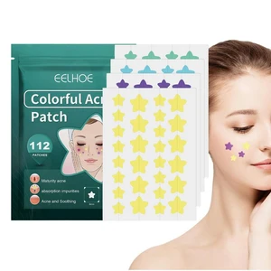 Face Pimple Patches Ultra Thin Colorful Star Shaped Pimple Patches Hydrocolloid Spot Patches For Zits Breakouts Spots Stickers