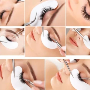 50pair Set Eyelash Extension Paper Patches Yelashes Fake Lashes Stickers Lash Supplies Patches Pads Lash Under Eye Gel Patches