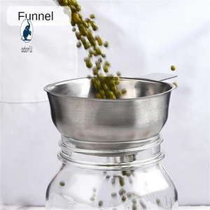 Wine Leak High Hardness Comfortable Grip Large Diameter Funnel Multipurpose Stainless Steel Primary Color Stainless Steel Funnel