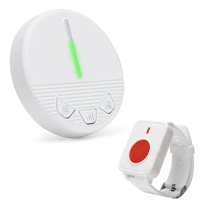 Medical Alert System Wireless Elderly Caregiver Pager SOS Wrist Call Button Emergency for Seniors Patients Kids Home